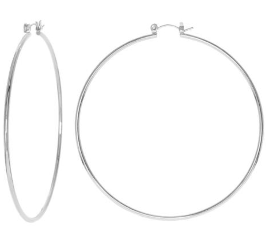 Plain Round Earring Silver