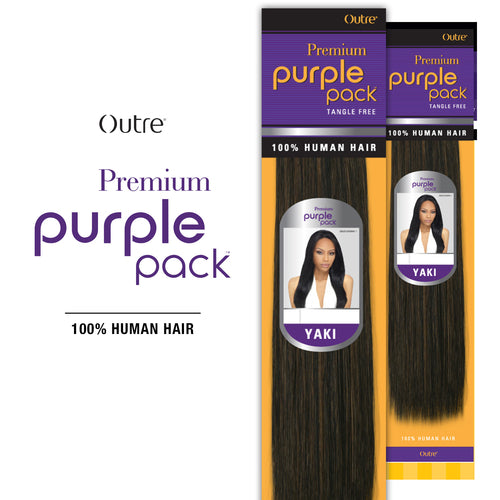 Outre Human Hair Weave Premium Purple Pack Yaki 12"