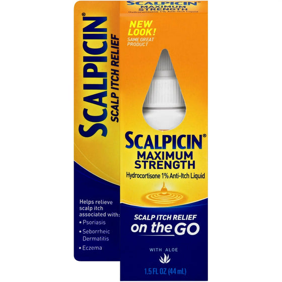 Scalpicin Maximum Strength Scalp Itch Treatment, 1.5 Ounce