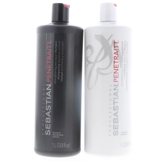 Sebastian Penetraitt Strengthening and Repair Shampoo 33 oz , Conditioner 33 oz Set