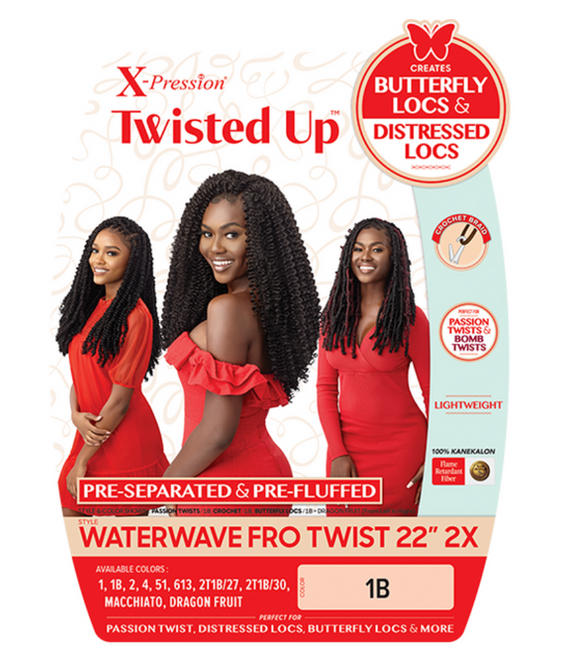Outre: X-Pression Twisted Up 2X Water Wave Fro Twist 22"