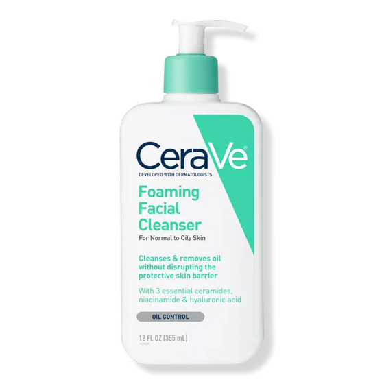 CeraVe Foaming Face Wash for Normal To Oily Skin 12 oz