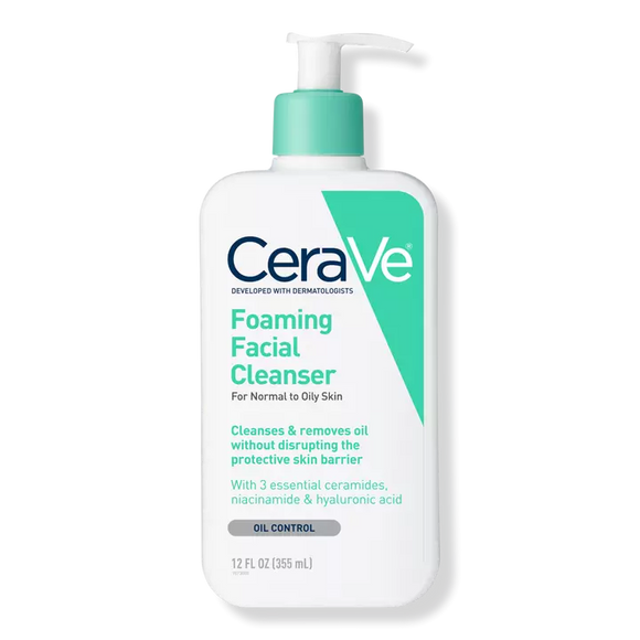 CeraVe Foaming Face Wash for Normal To Oily Skin 12 oz