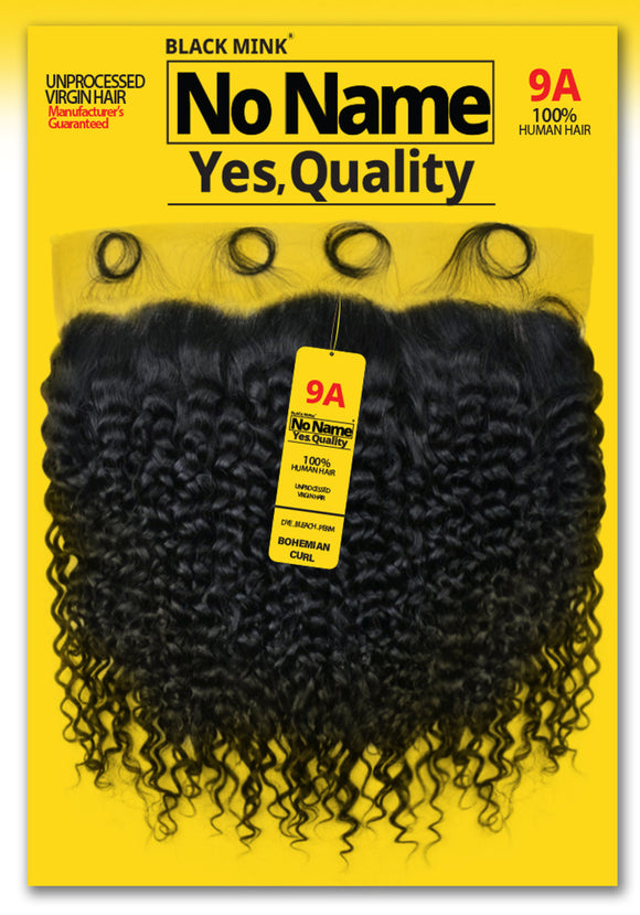 9A No Name Brand Brazilian 100% Virgin Hair 13x4 Frontal - Bohemian Curl 12"