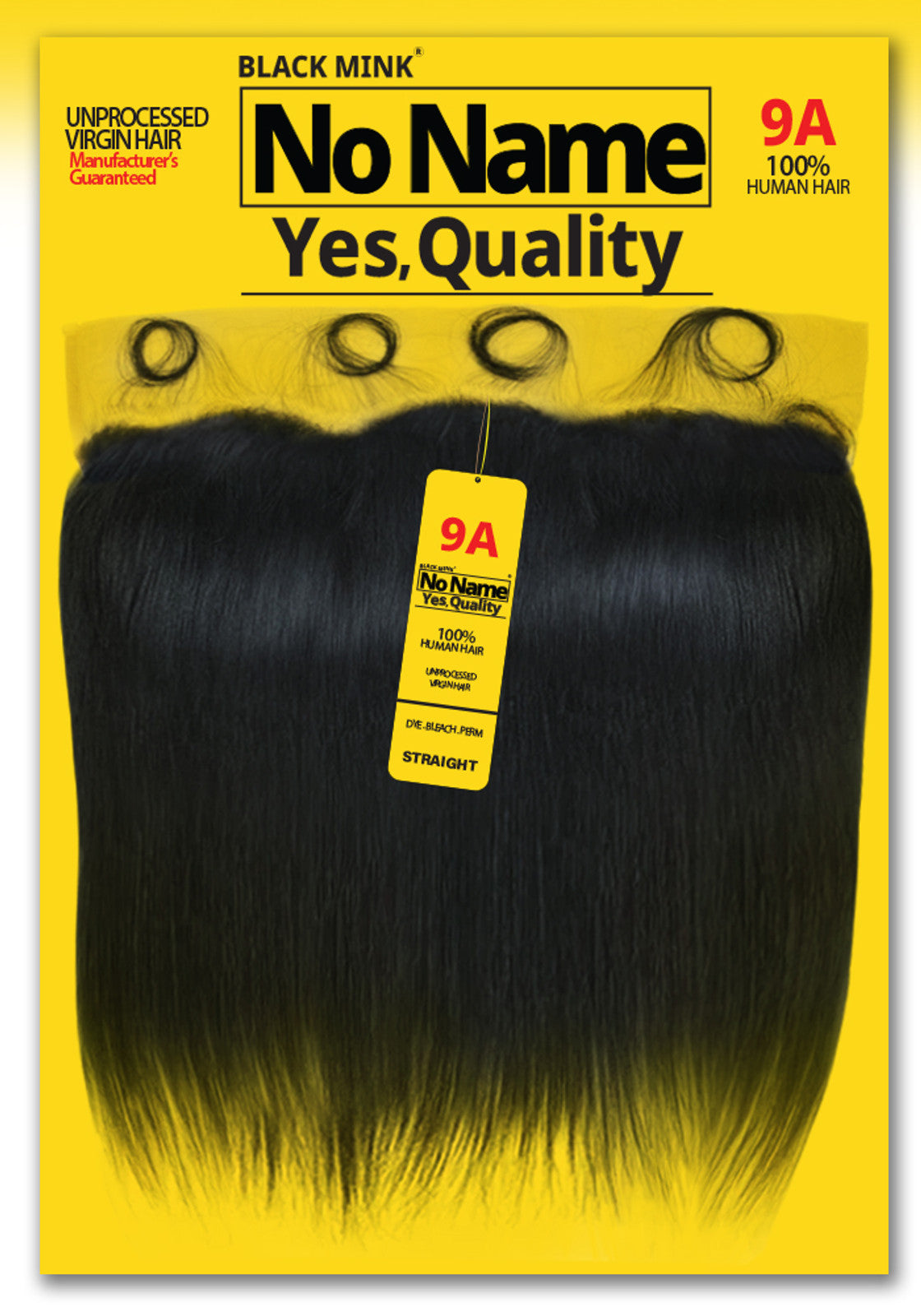 9A No Name Brand Brazilian 100% Virgin Hair 13x4 Frontal - Straight