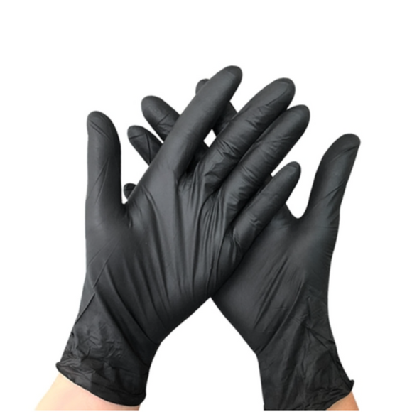 Vinyl Gloves Salon Style Black 50pcs