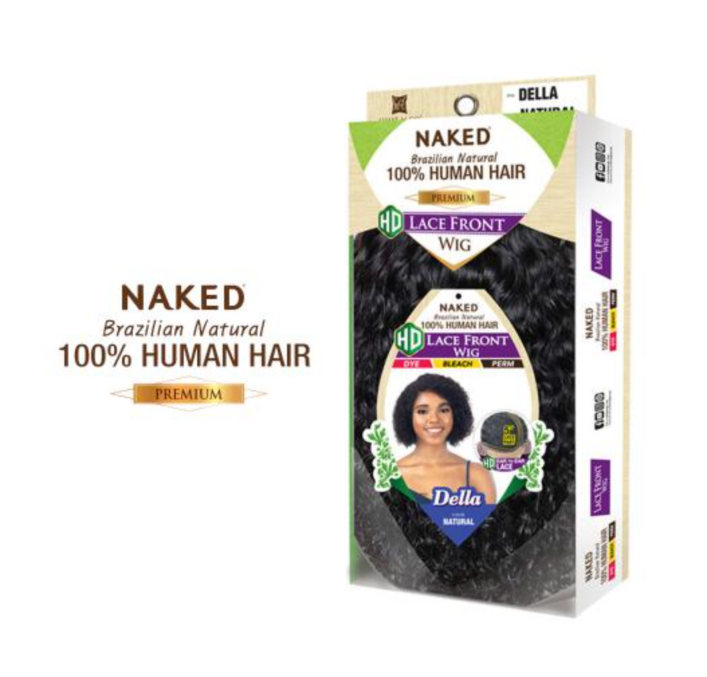 Naked Brazilian Natural Human Hair HD Lace Front Wig Della