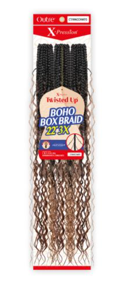 Outre Crochet Braids X-Pression Twisted Up 3X Boho Box Braid 22"